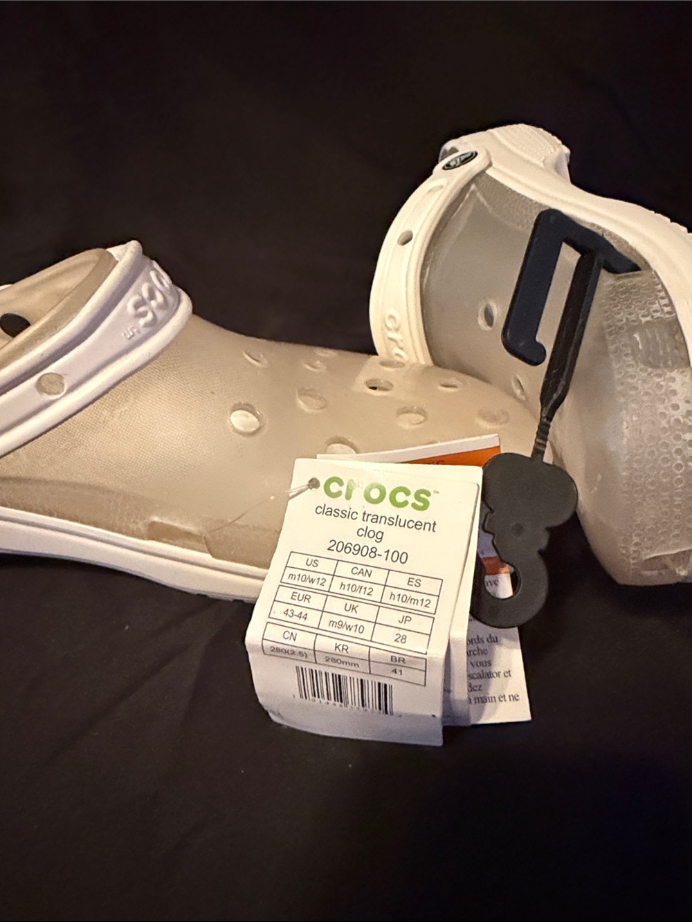 CROCS Classic Clog in Off-White 12W/10M - Picture 2 of 4